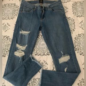 Women’s Just Black Distressed Jeans